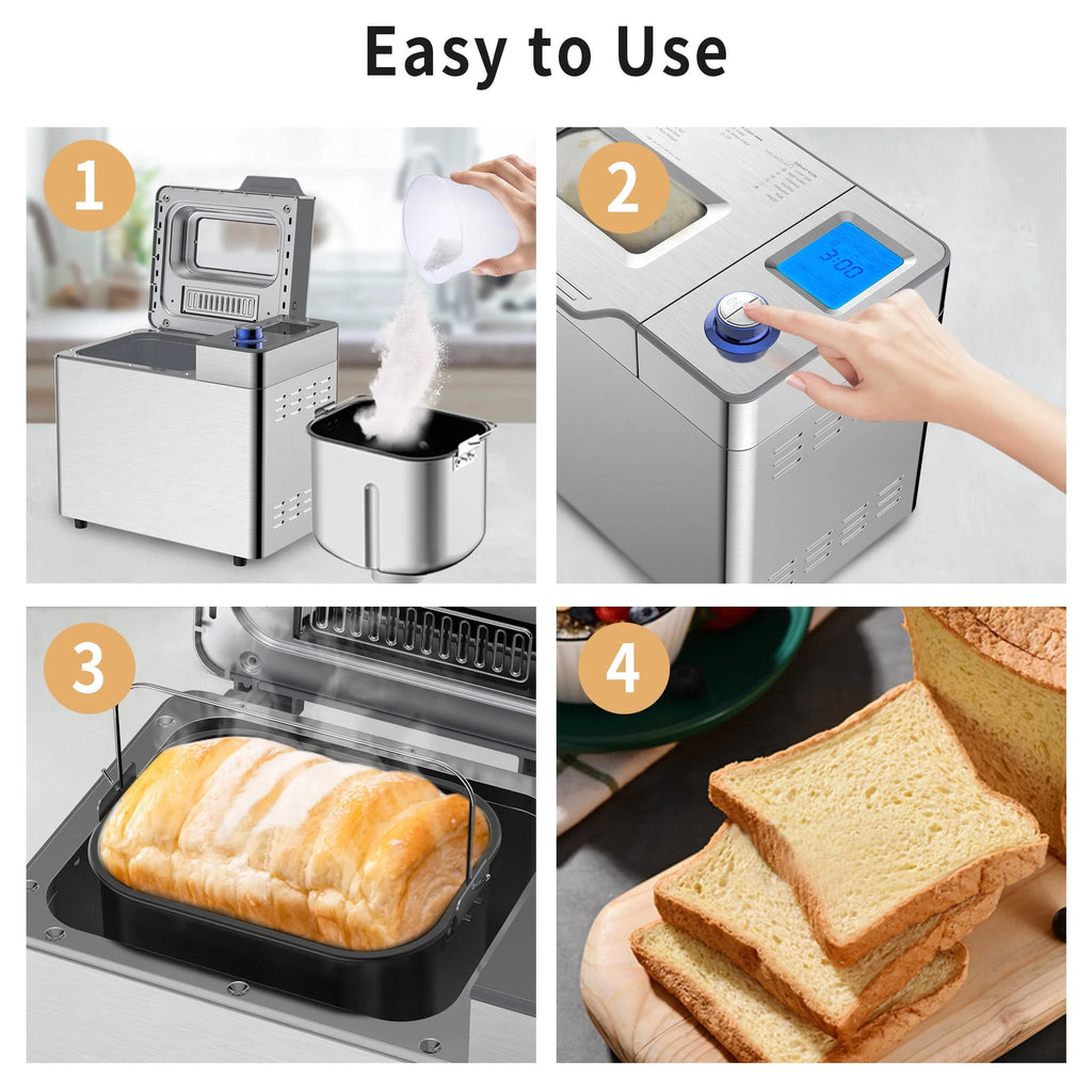 25 in 1 Stainless Steel Bread Maker M438296