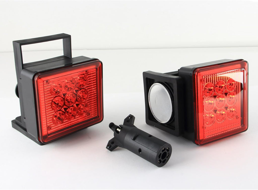 Wireless Trailer Red LED Light Kit with Magnetic Base N73581