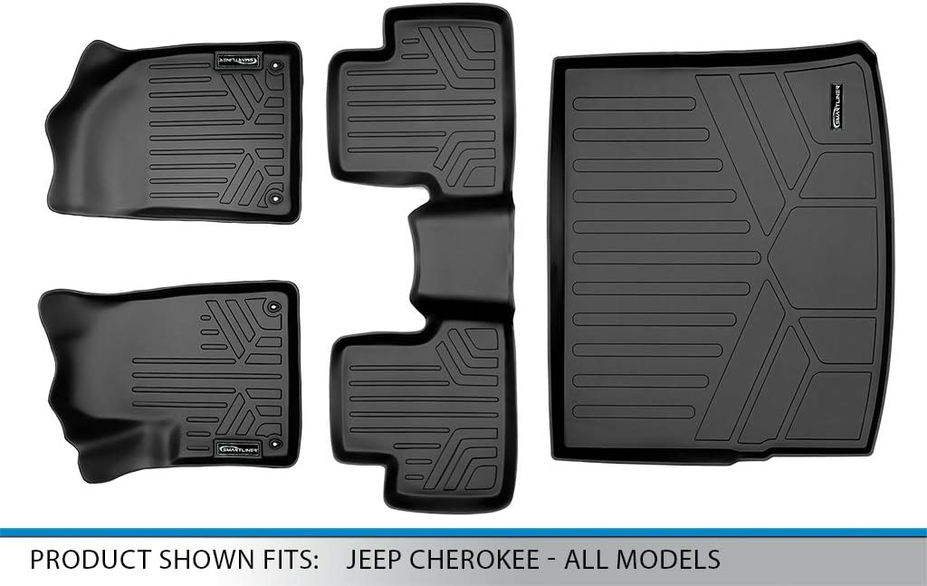Custom Fit Floor Mats and Cargo Liner Set Black L6441