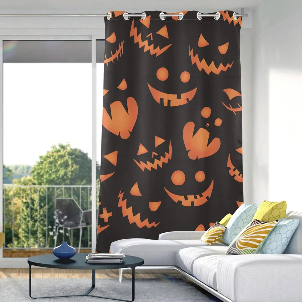 Black 84 inches Room Darkening Curtains T2599