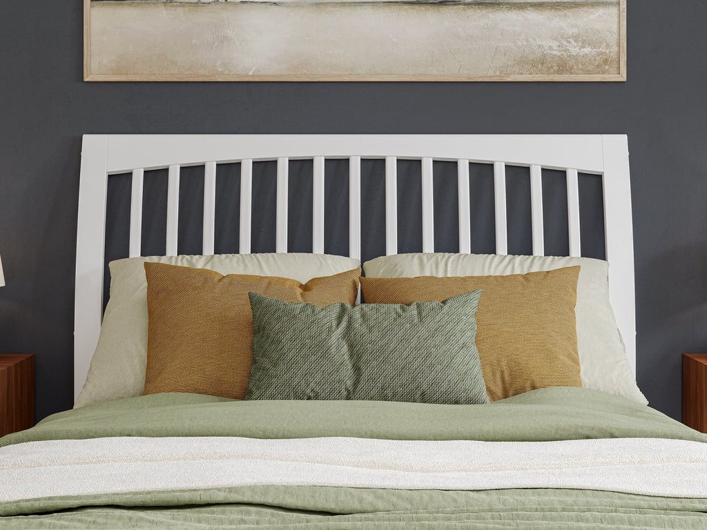 Queen Solid Wood Sleigh Platform Bed U9736