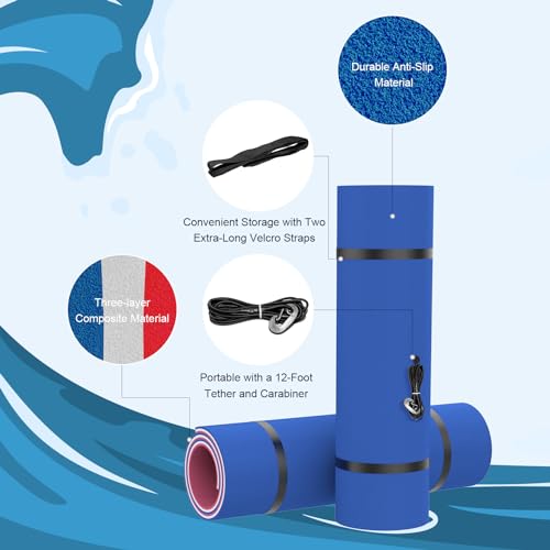 Floating Water Mat 3 Layers Tear Resistant XPE Foam H24472