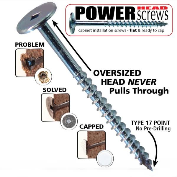 #10 2 1/2in Cab Screw 1500 Pc W3318