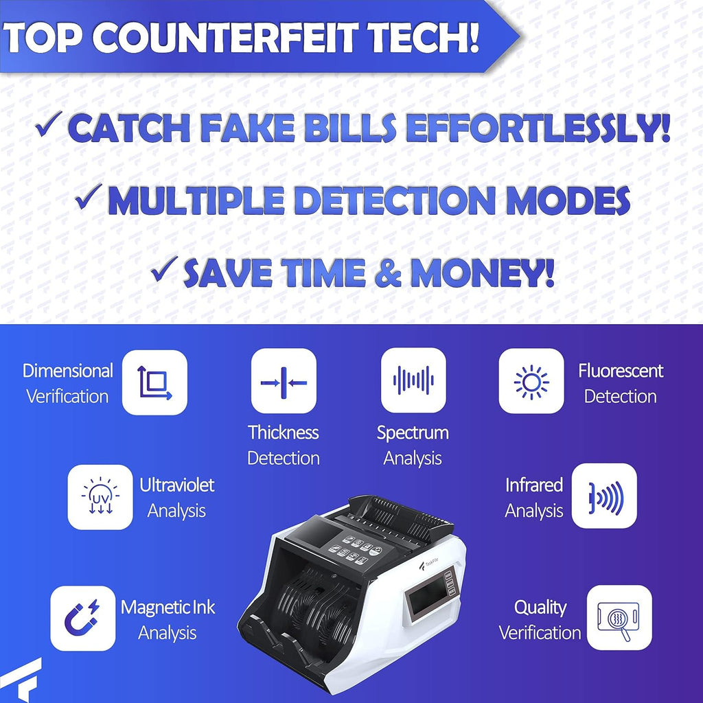 Portable Money Counter Machine with Bill Straps T94537