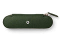 Olive Green Zipper Pen Case for Two H5213