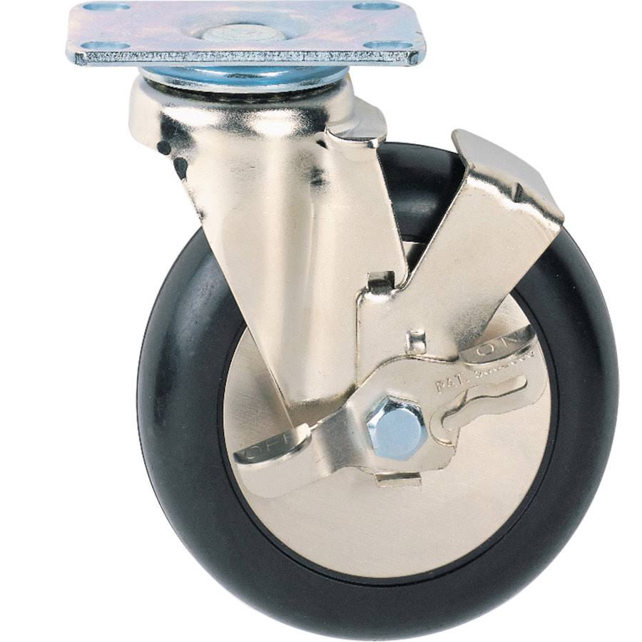 6x22 Polyurethane Locking Swivel Plate Caster S273