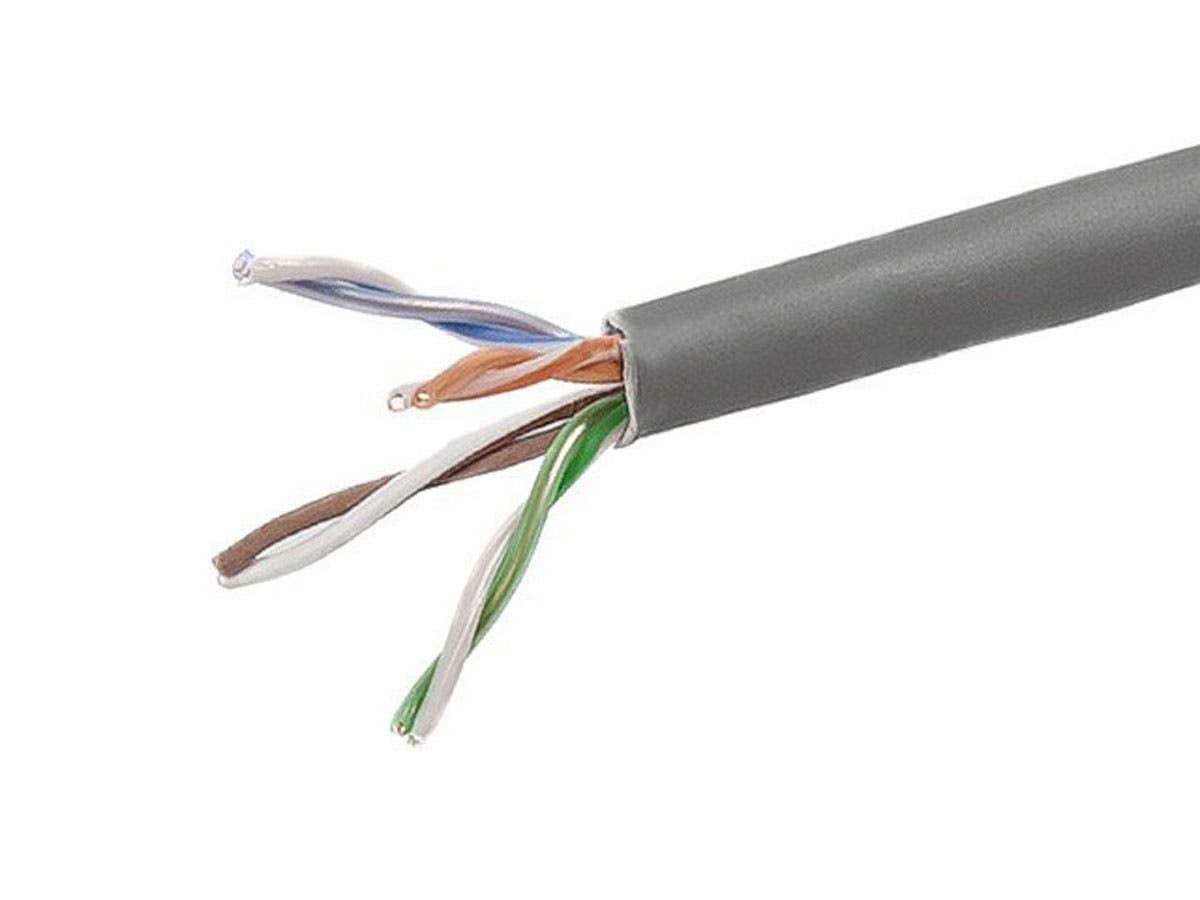 1000ft 24AWG Cat5e Plenum Bare Copper Cable B406337