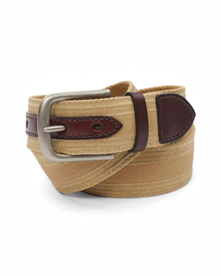 Khaki Waxed Canvas Belt T95793
