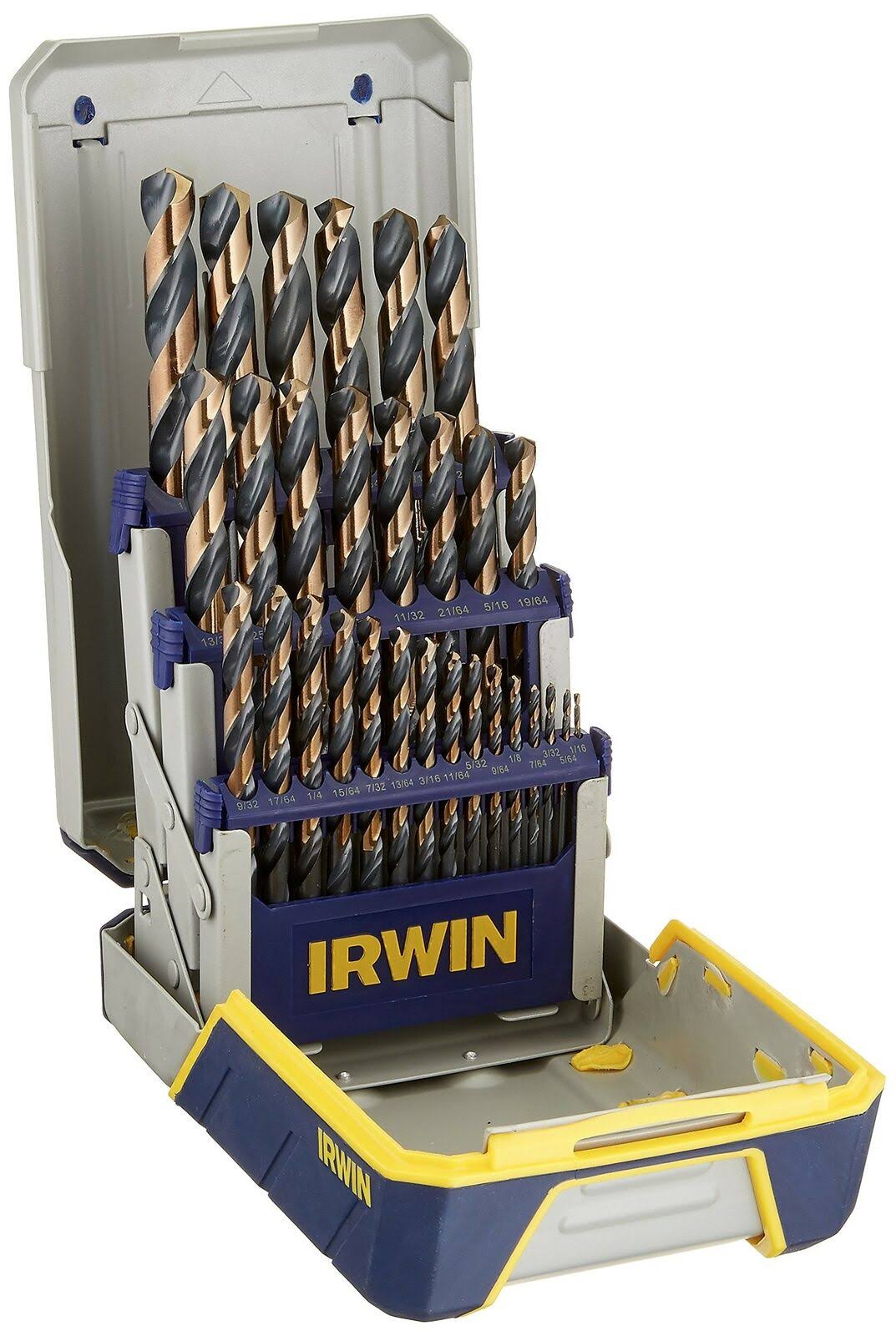 Black and Gold High-Speed Metal Drill Bit Set with Case M530164