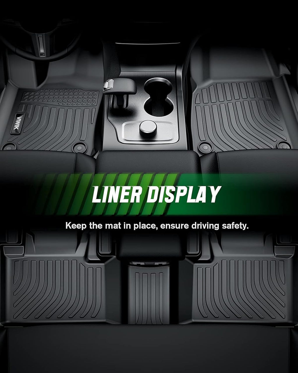 Black TPE Car Floor Mats Full Set C62205