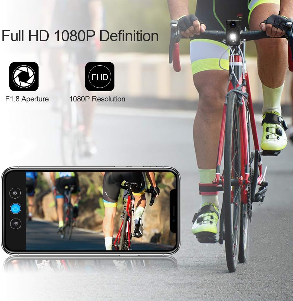 Bike Camera with Front Light, Full HD WiFi, 400 Lumen Y504201