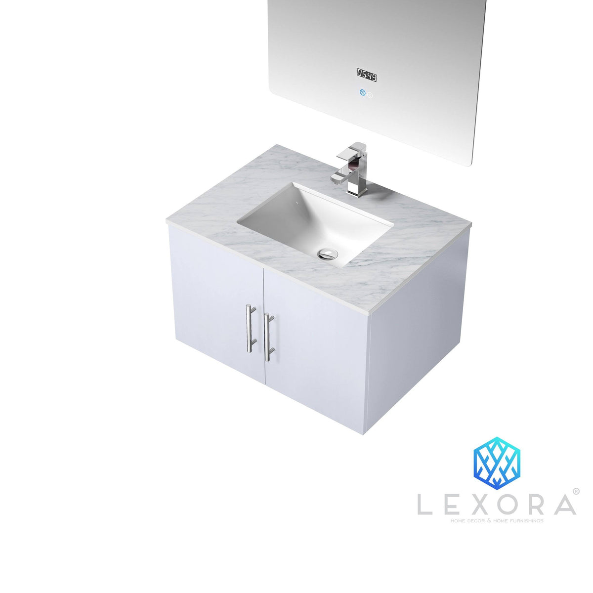 Glossy White Vanity Cabinet P978699