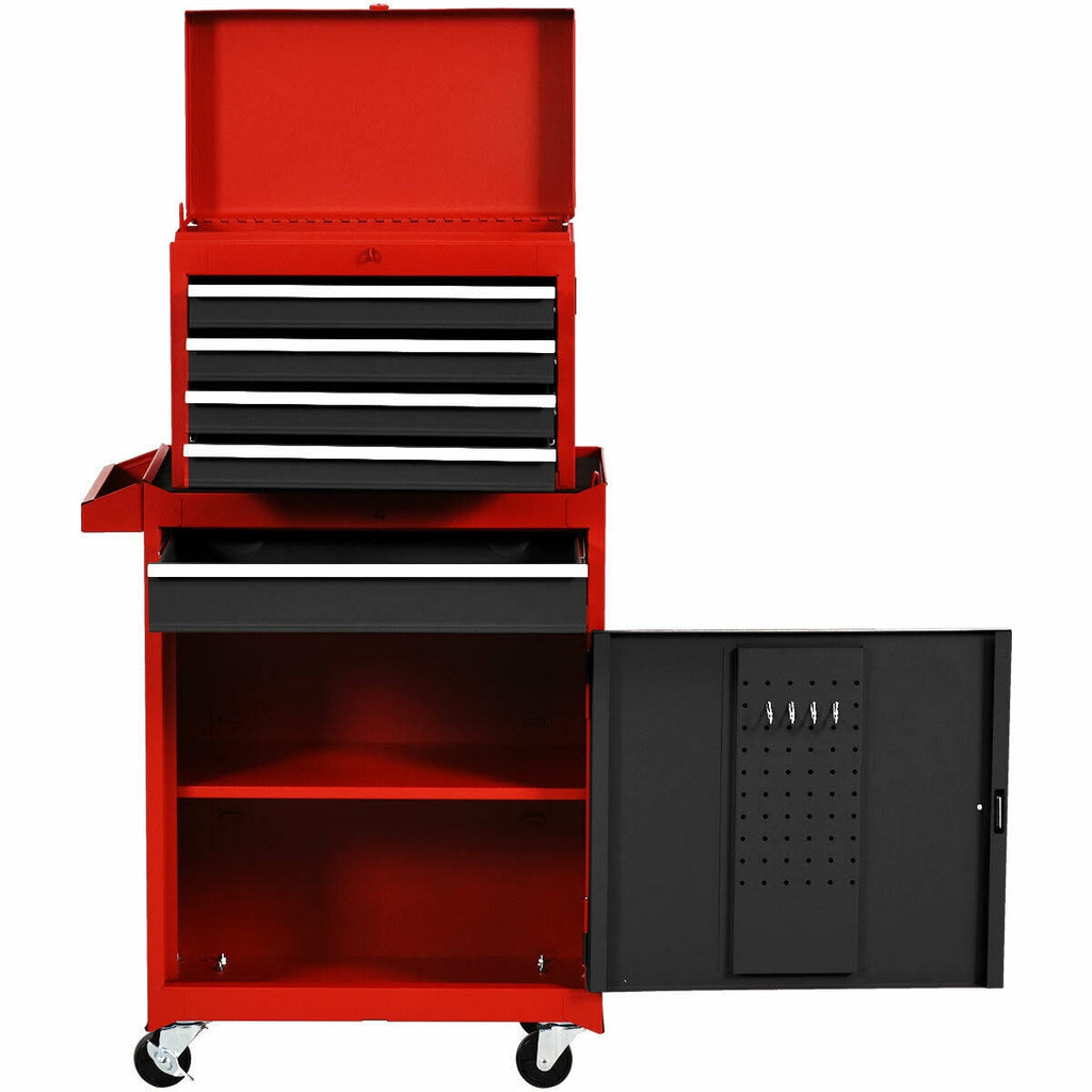 2-in-1 Tool Chest & Cabinet with 5 Sliding Drawers O92699