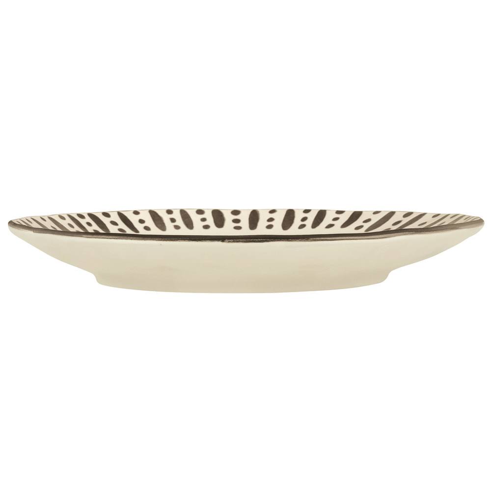Cream Stoneware Dinner Plate - 12/Case F75984