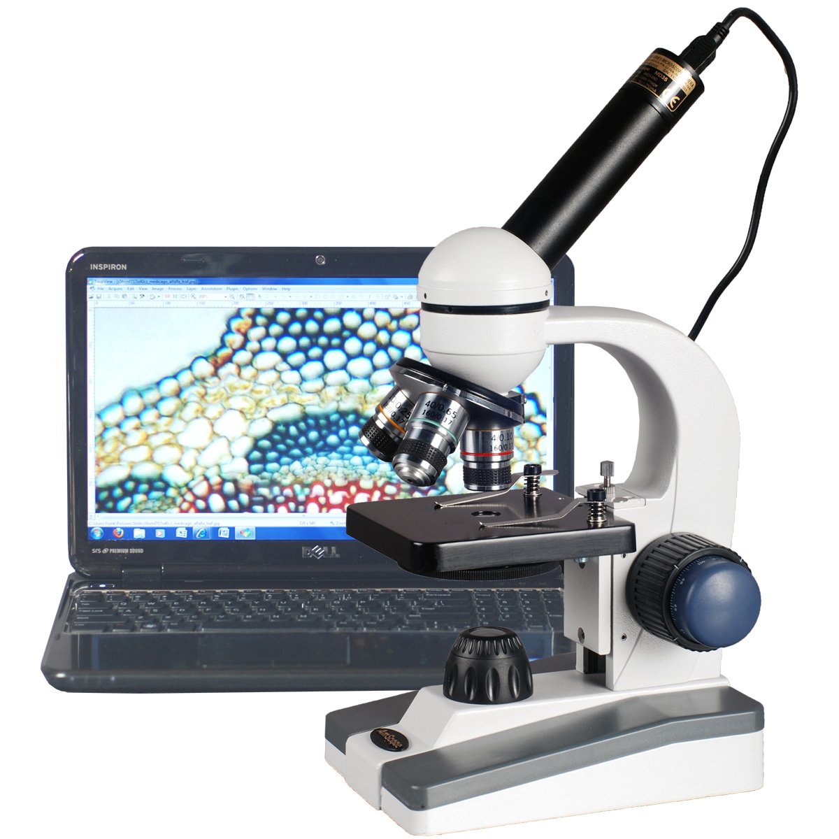 40X-1000X LED Student Microscope with 5MP USB Camera Z41989