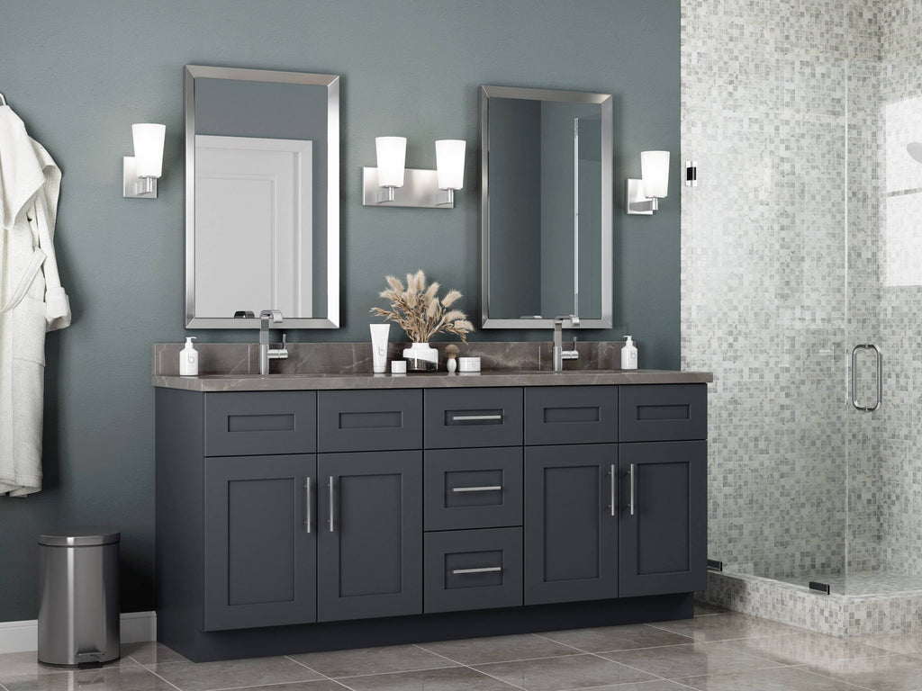 15-in W x 34.5-in H x 24-in D Onyx Painted Pine Base Cabinet I63492