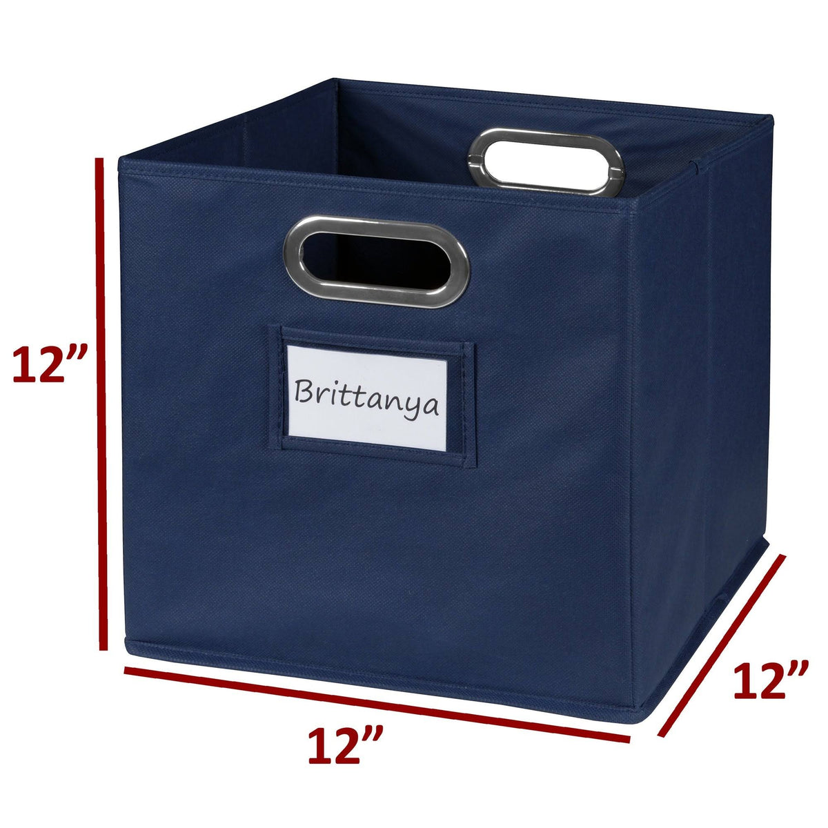 12 Cube Storage Set with 6 Canvas Bins F8739