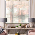 Grey Pink Modern Framed Canvas 44 in. Wide x 34 in. High F8488