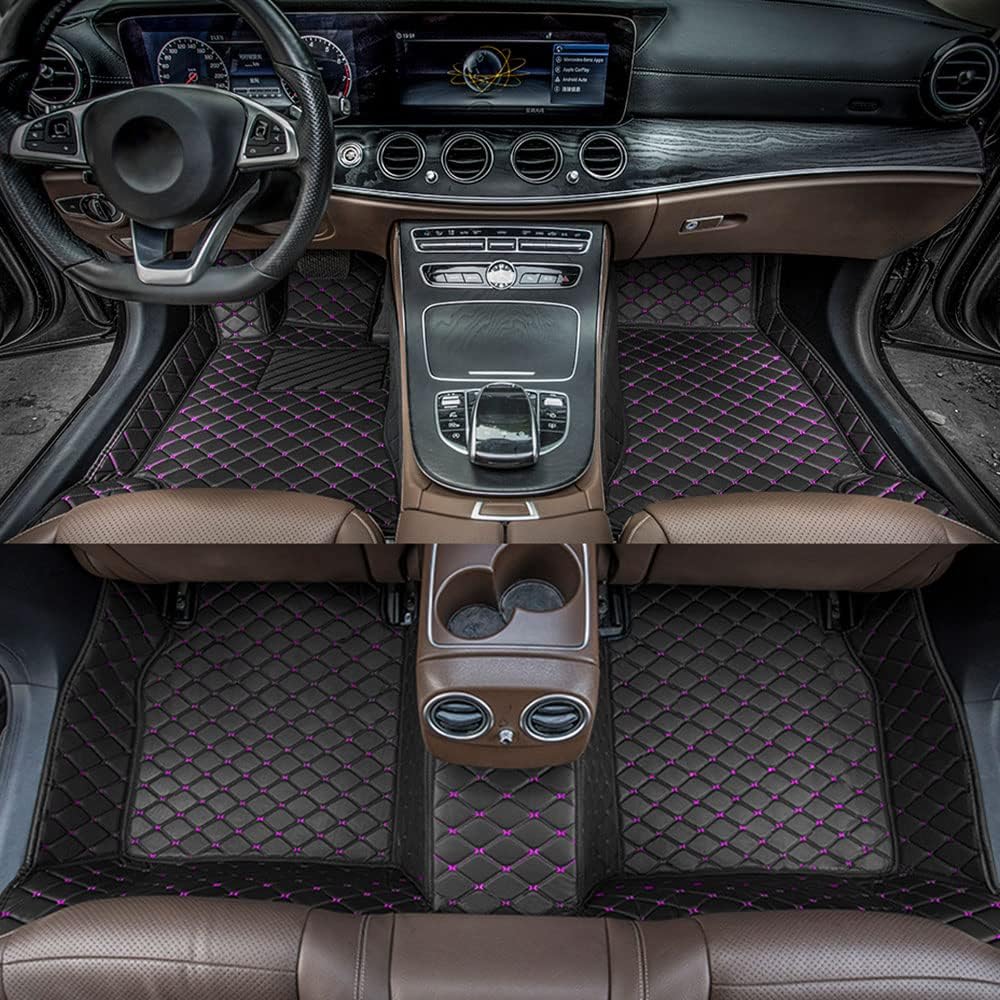 All Weather Non-Slip Leather Car Floor Mats Y34530