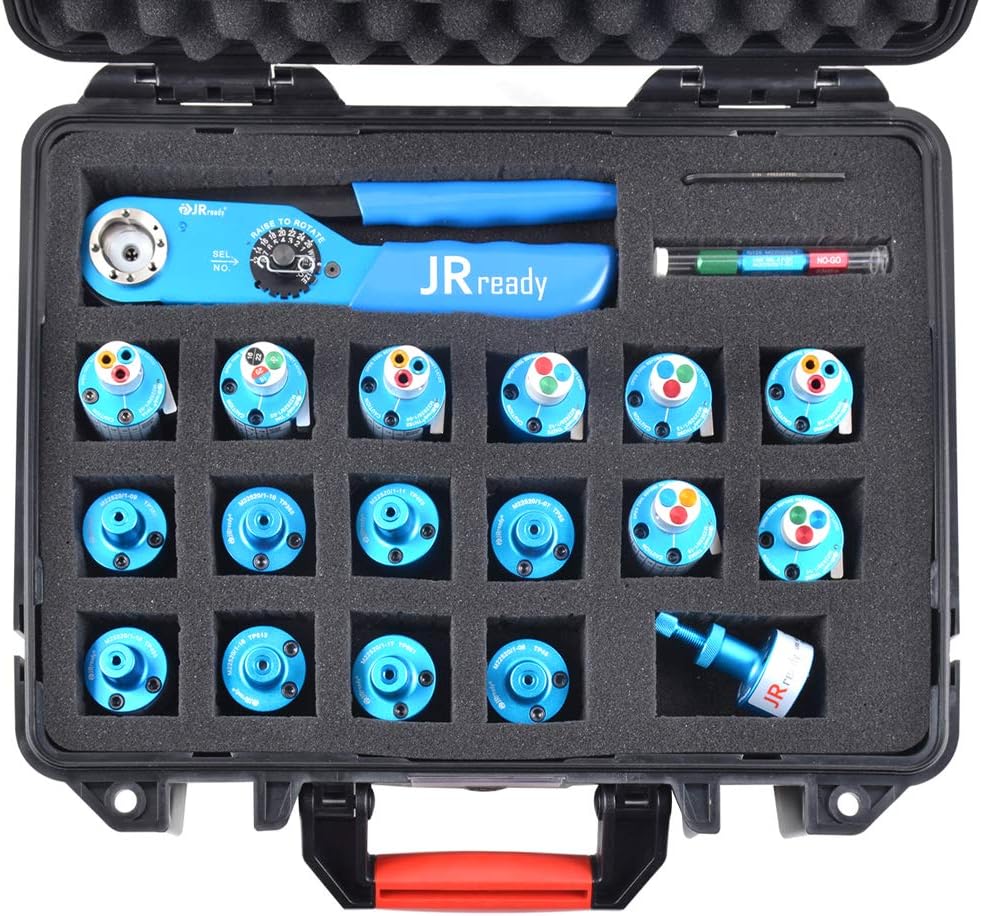 Eight Indent Crimping Tool Kit with 37 Positioner and GO NO GO GAUGE M58910