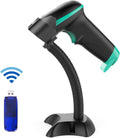 2D Wireless Barcode Scanner with Stand Pack of 2 Q347