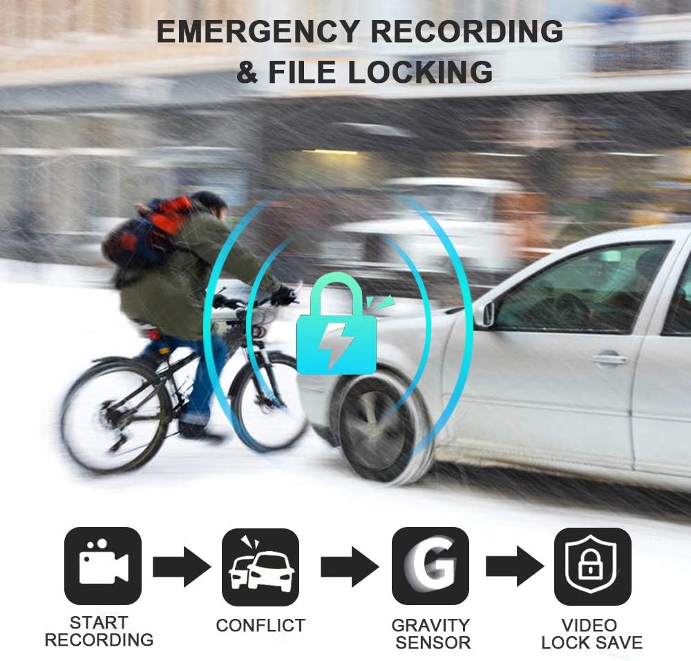 Bike Camera with Front Light, Full HD WiFi, 400 Lumen Y504201