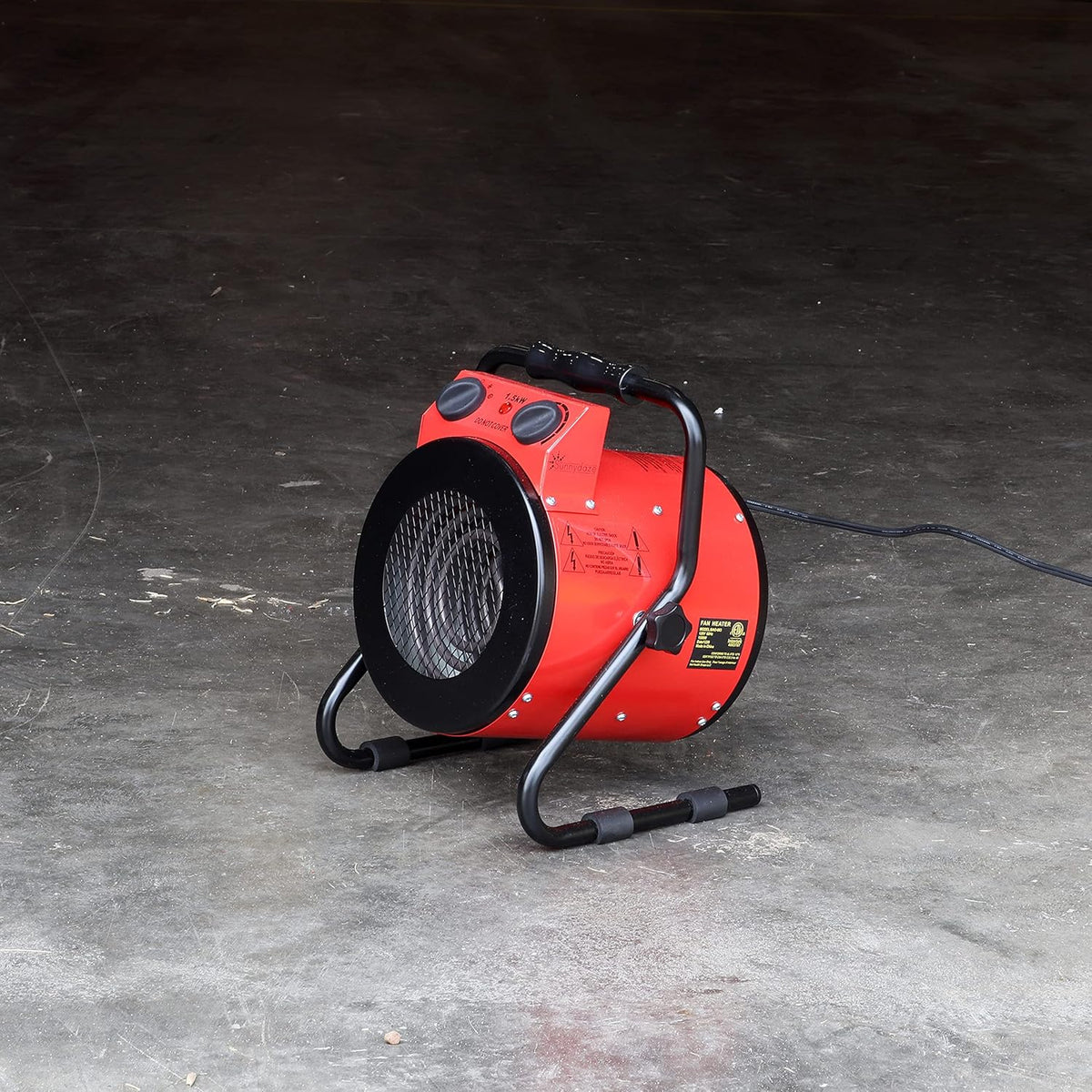 Portable Electric Space Heater with Carrying Handle 1500W L614