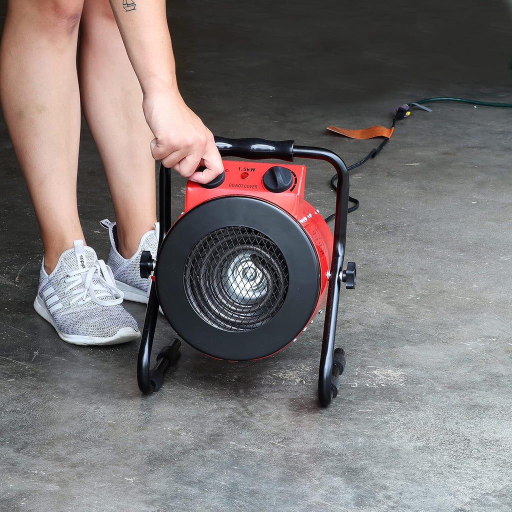 Portable Electric Space Heater with Carrying Handle 1500W L614
