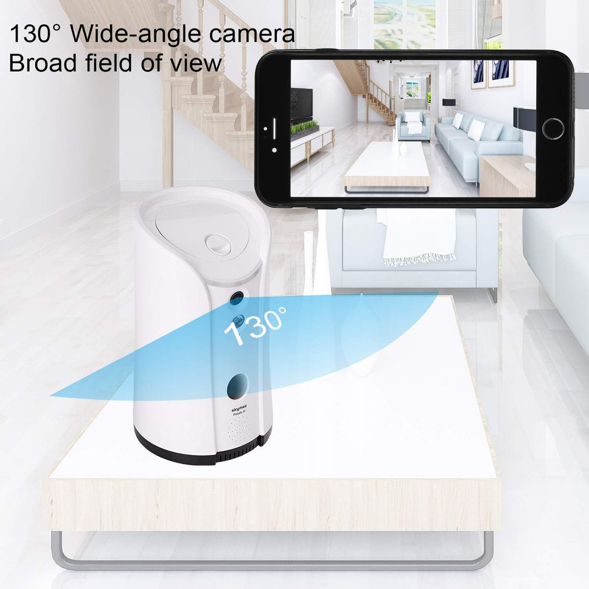 Dog Camera Treat Dispenser WiFi Full HD Pet Camera with Two-Way Audio and Night Vision O456