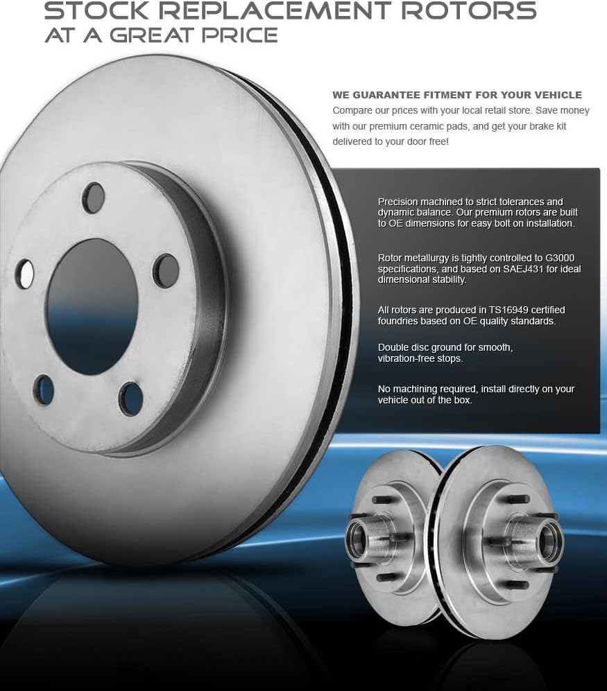 Brake Rotors Set Pack of 2 I183640