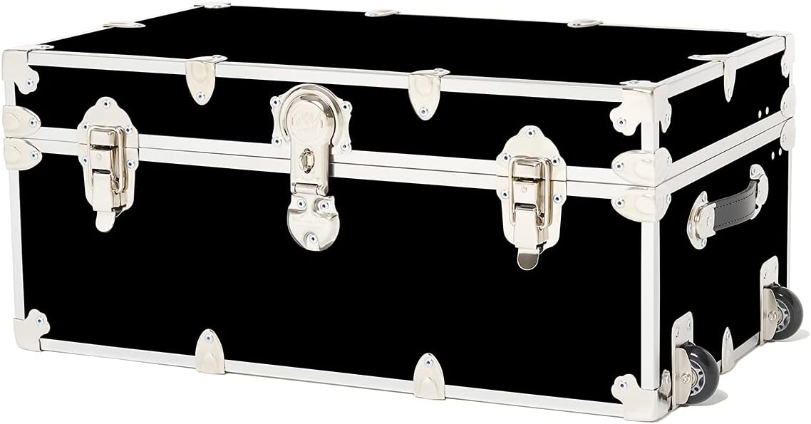 Large Storage Trunk with Mounted Wheels 32x18x14 Slate J753220