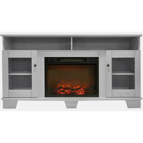 Cherry Electric Fireplace with Entertainment Stand L104