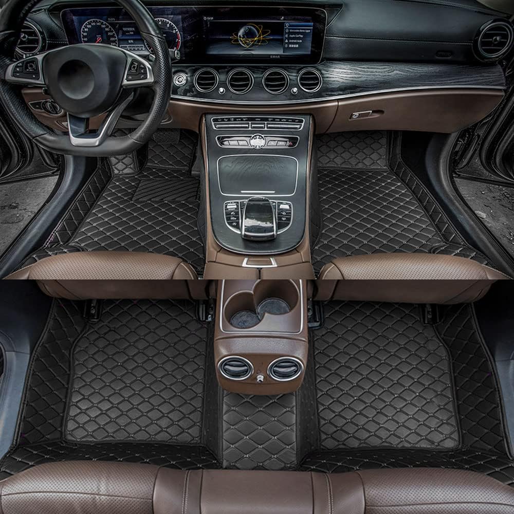 All Weather Non-Slip Leather Car Floor Mats Y34530