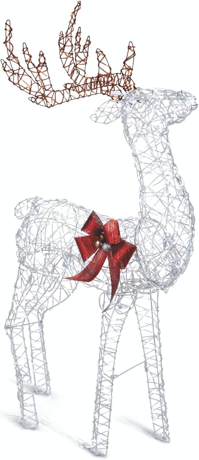 5 Ft. Pre-Lit Light Up Christmas Lamp Post Decoration F966137