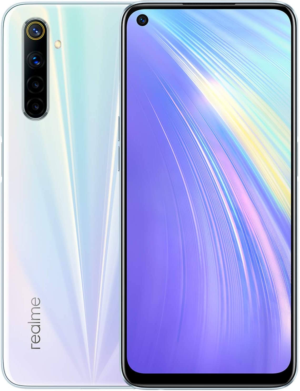 6.5x22 Ultra Smooth Display 64MP AI Quad Camera Comet White Smartphone R5871