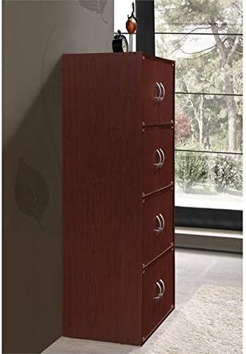 4 Shelf 8 Door Mahogany Bookcase Q452544