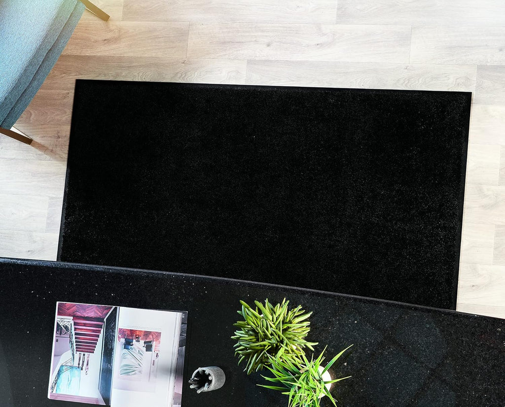 Indoor Outdoor Entrance Floor Mat Nylon Rubber 45 x 95 Gray O306182
