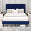 Queen Velvet Upholstered Bed Frame H76719