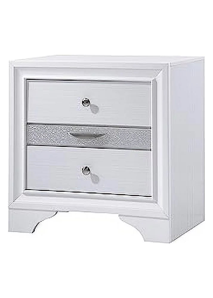 Queen Size 6-Piece Bedroom Set with Dresser Mirror Chest and 2 Night Stands T316587