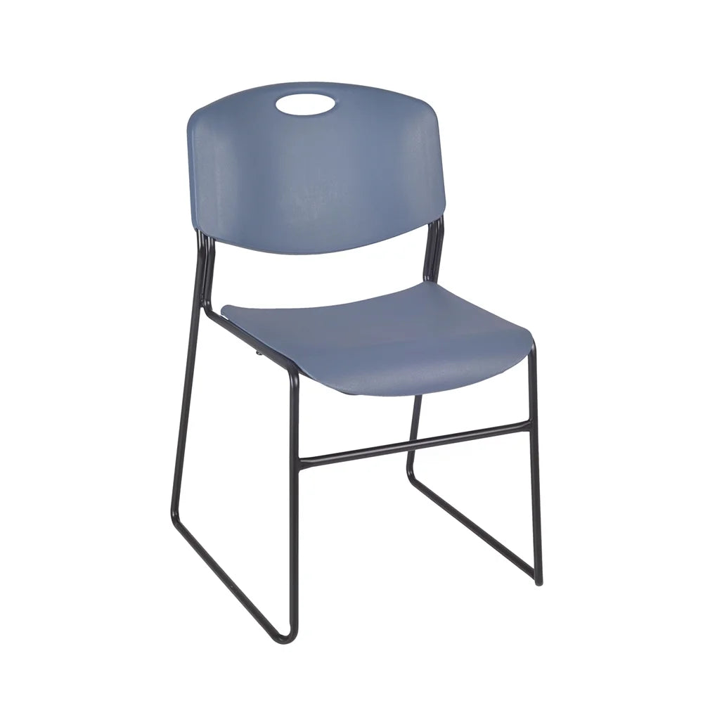 48" Square Breakroom Table and 4 Stack Chairs V984