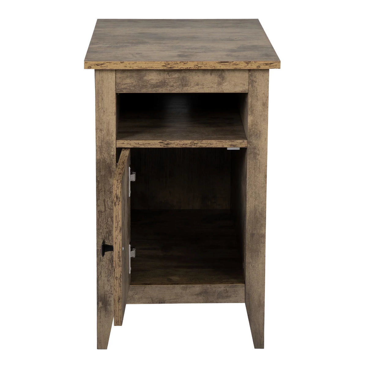 Set of 2 Wood Side Table with Cabinet and Shelf R520071