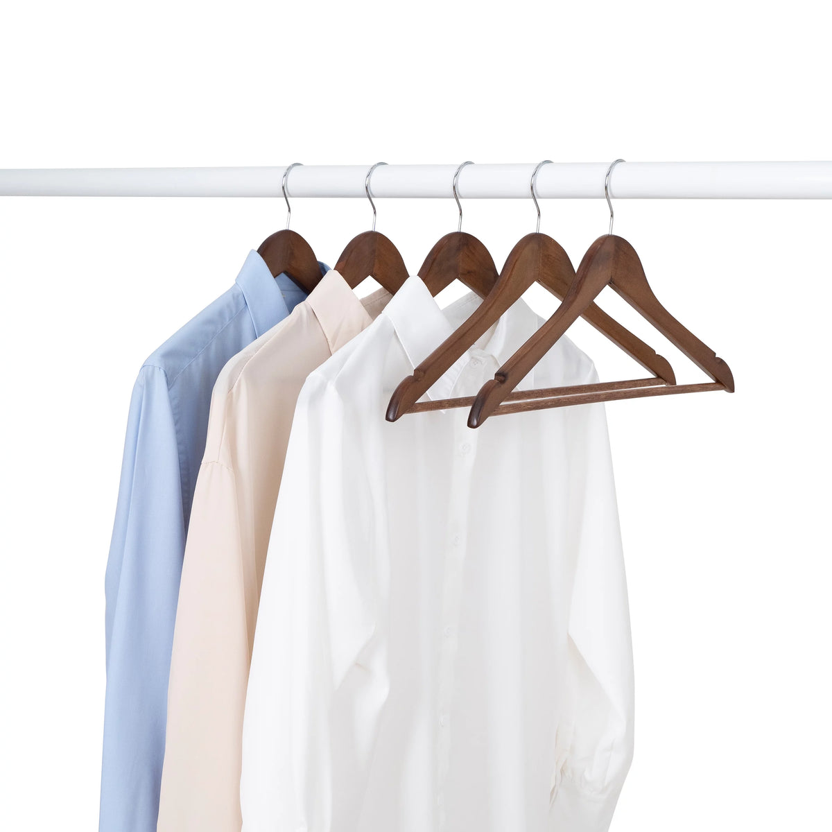 Solid Walnut Wood Suit Hangers, 60 Pack Q689