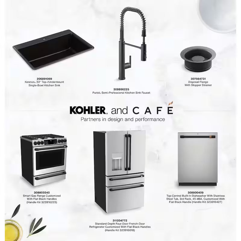 Microwave Handle Kit in Flat Black O109