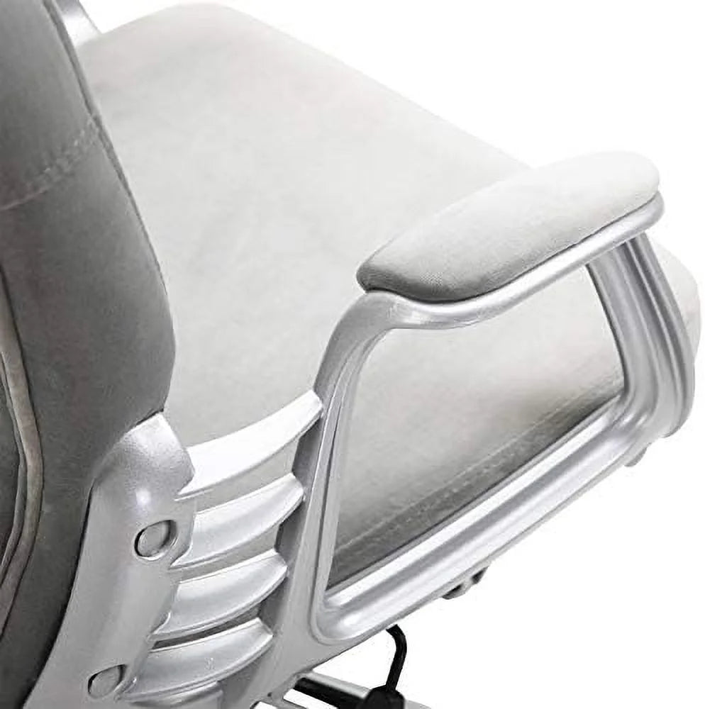 Velvet Tufted Desk Chair with Padded Armrests F53446