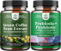 Pure Green Coffee Bean Extract and Probiotics Supplement W177