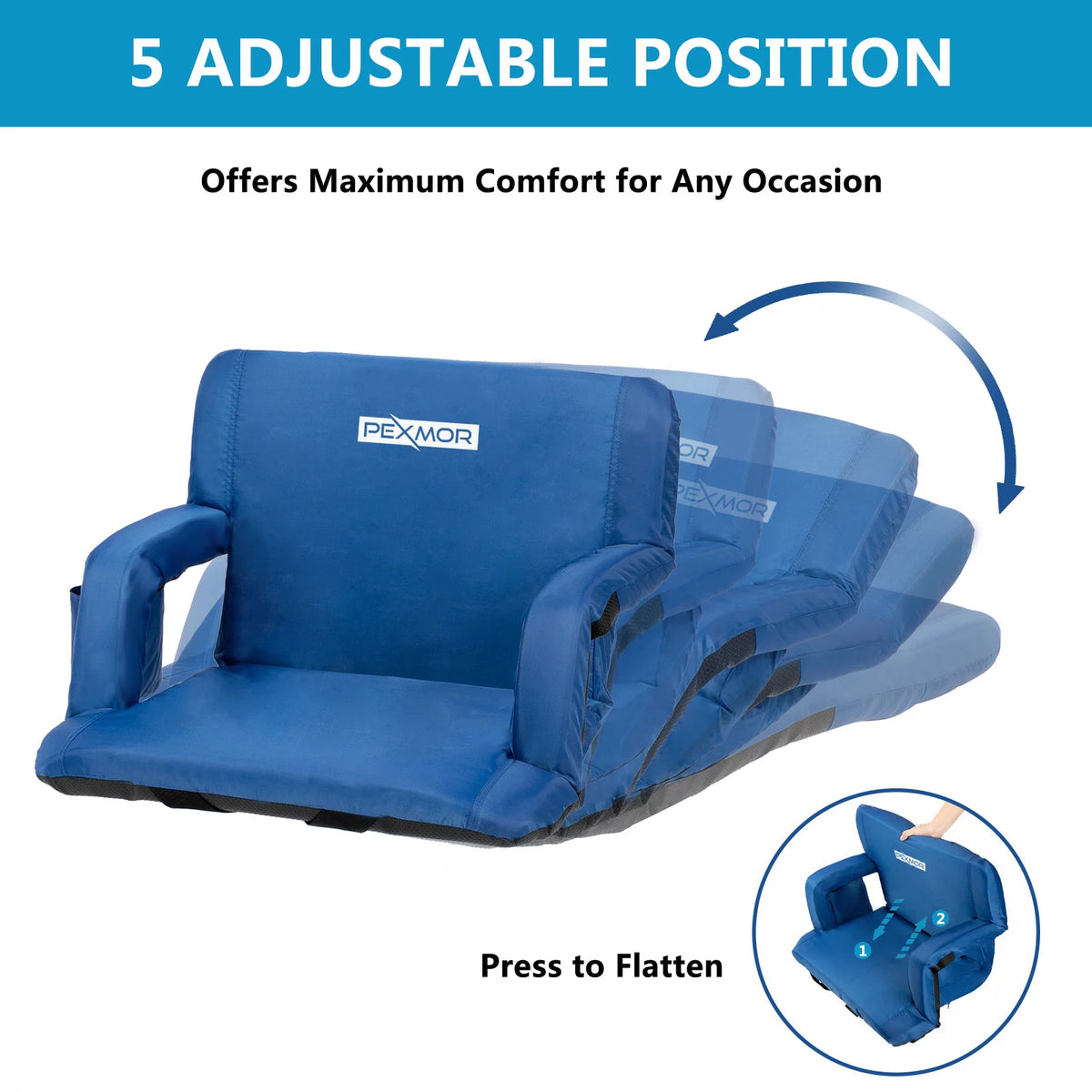 Stadium Seat with Back Support & Carrying Bag B727