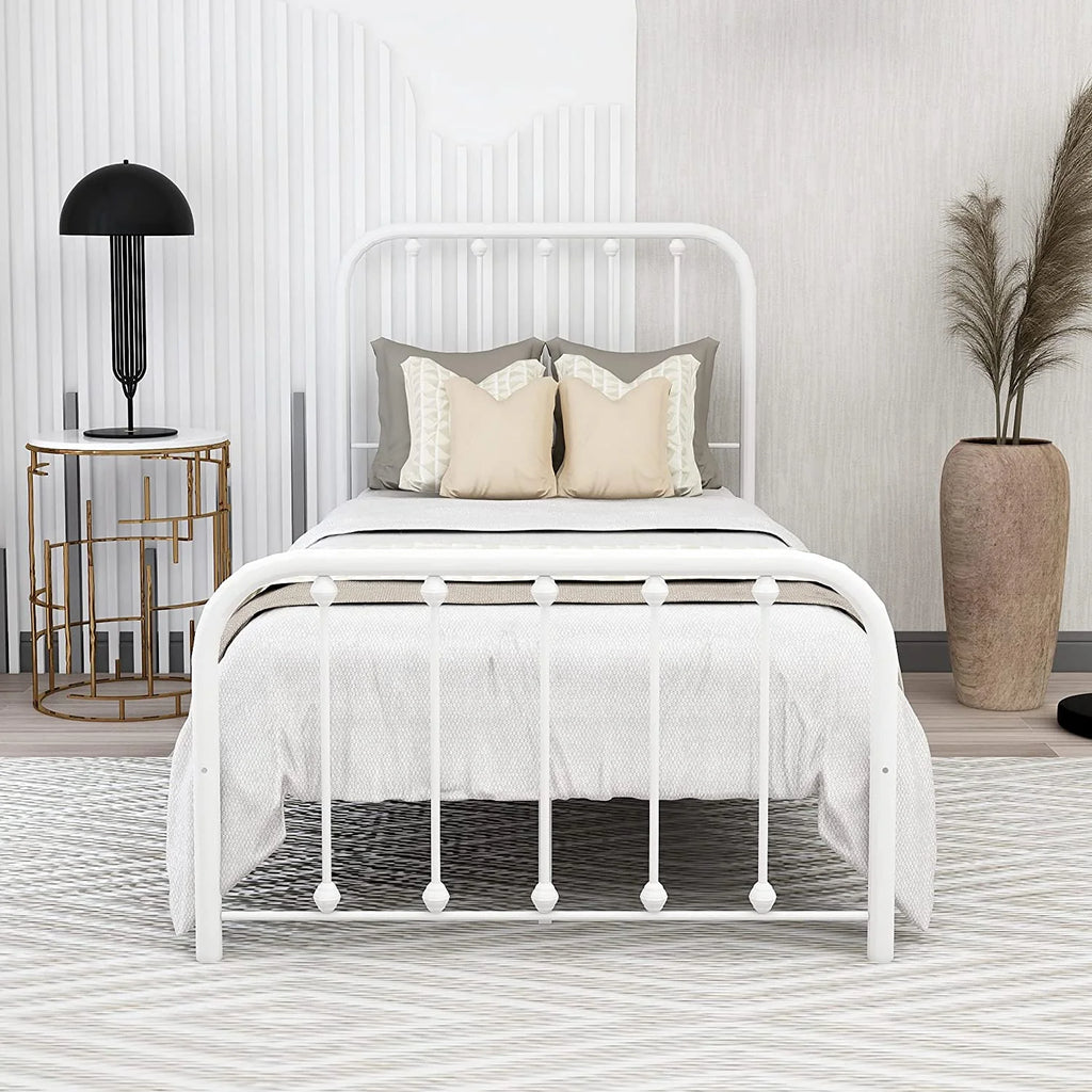 Sturdy Metal Platform Twin Bed Frame K808638