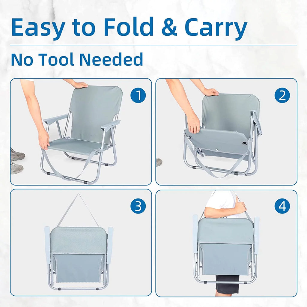 Blue Folding Beach Chair C759755