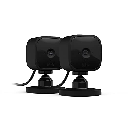 Compact Indoor Plug-In Smart Security Camera, 1080p HD, 2 Cameras (White) F2070