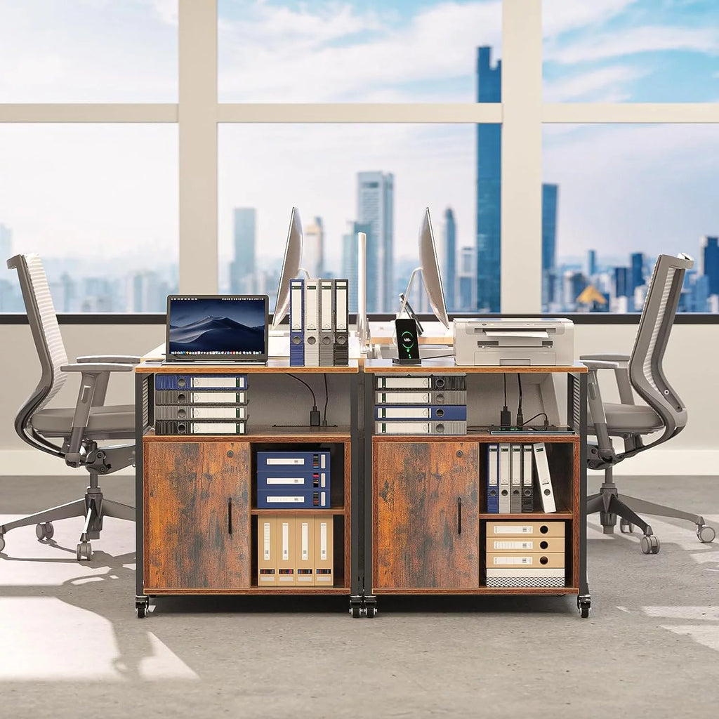 Filing Cabinet with Lock and Charging Station D6023